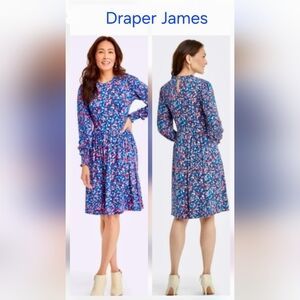 Draper James Long Sleeve Kitty Dress in Whispy Floral Sz XXL